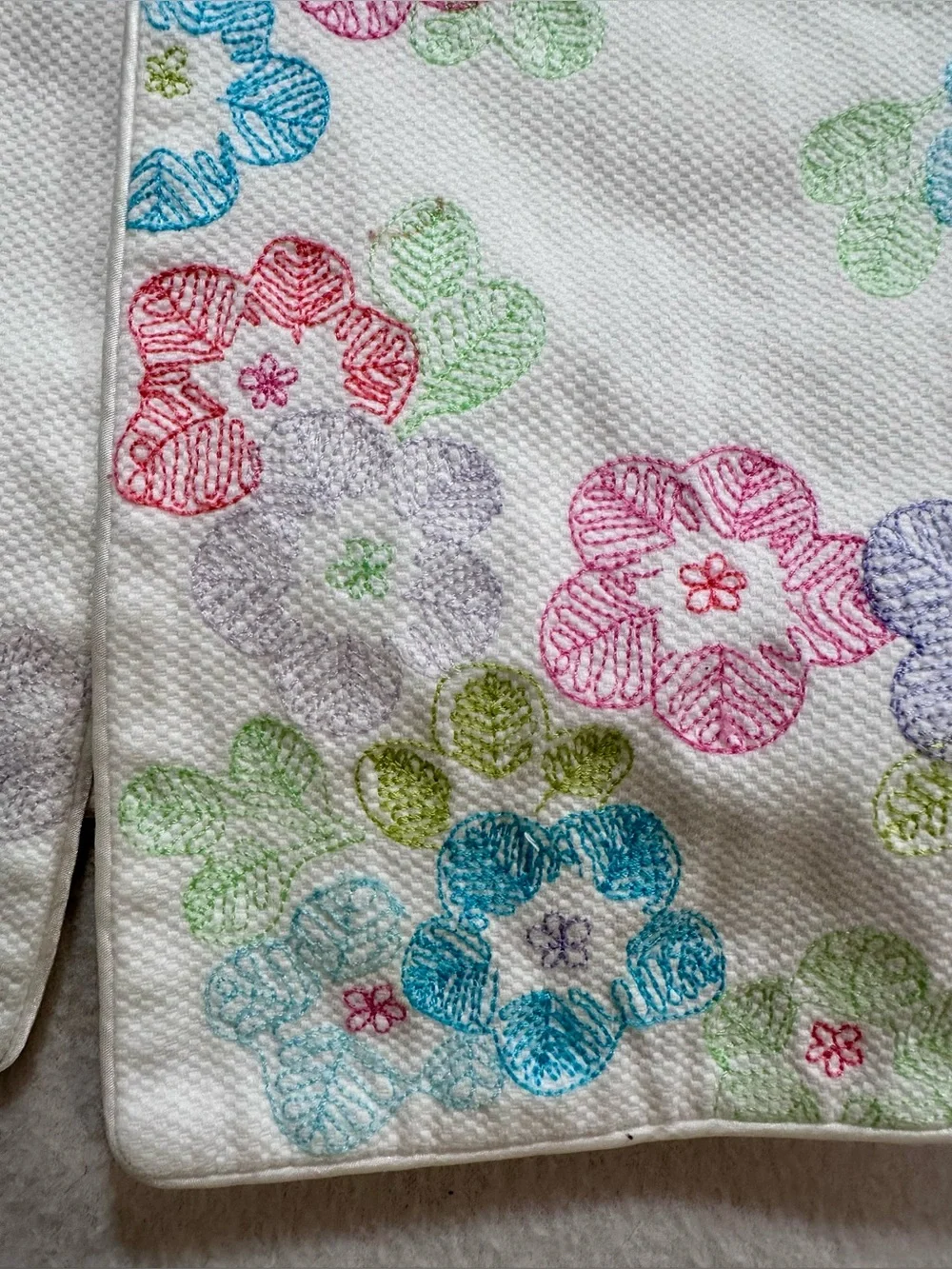 Sigrid Olsen White Jacket with Pastel Floral Embroidery - Picture 8 of 16